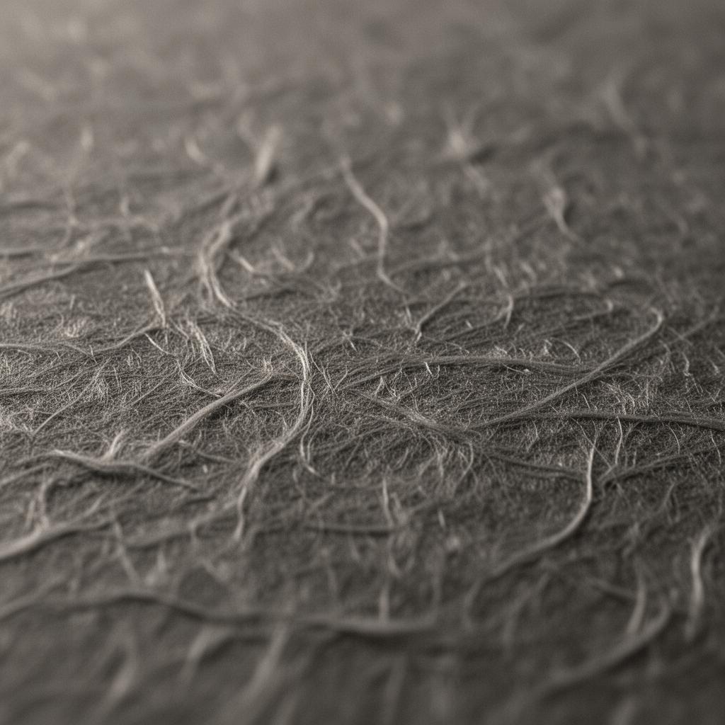 Microscopic detail of archival paper fibers